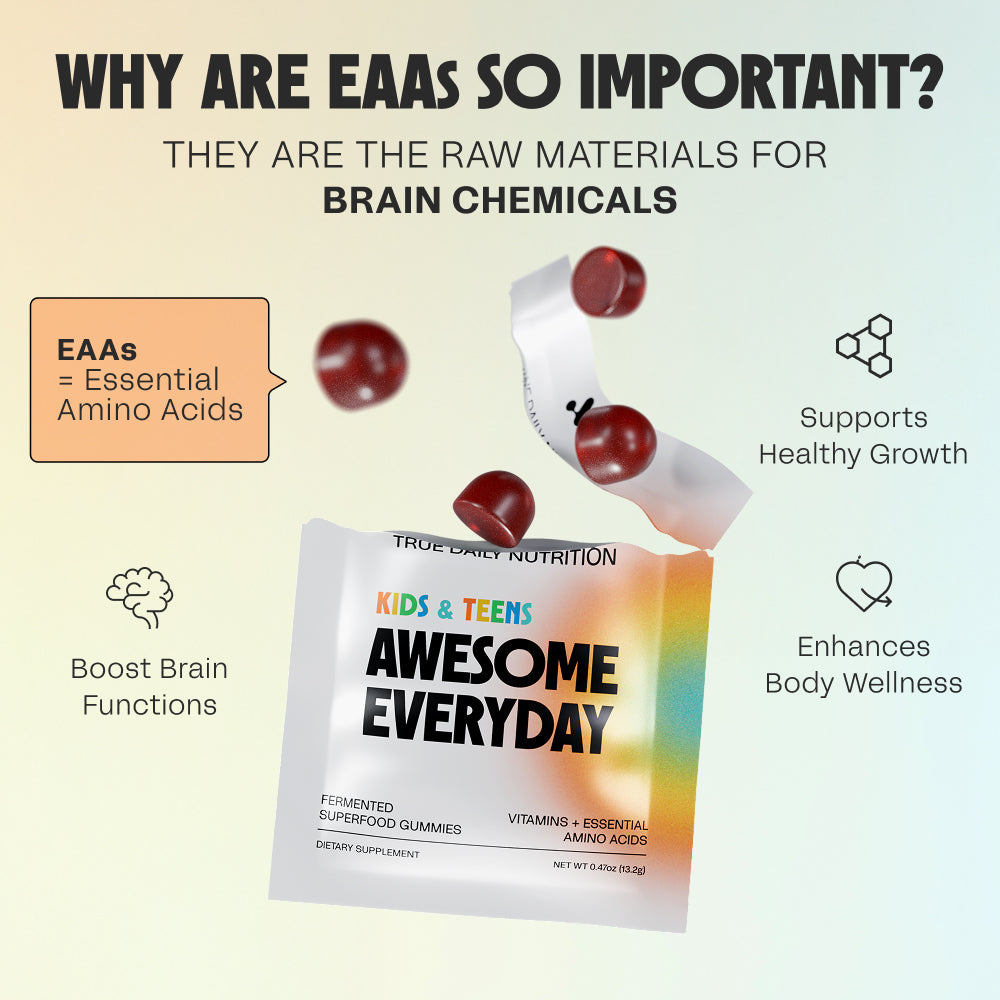 Complete Nutrition in One Gummy: Why EAAs and Superfoods Matter