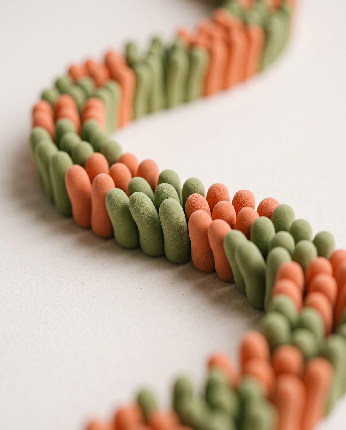 A sculpted model of the digestive system next to a few gummies